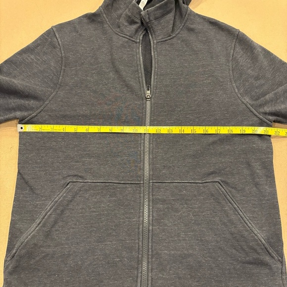 Lululemon Men’s Ritual Jacket Full Zip Hooded Heathered Black/Black Size Large - Picture 7 of 11